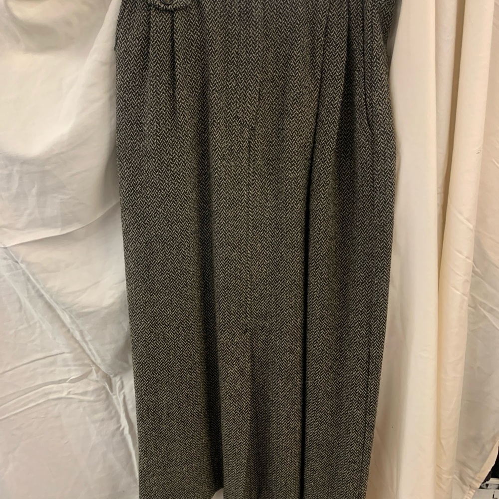 Orvis Black and White Herringbone Fabric